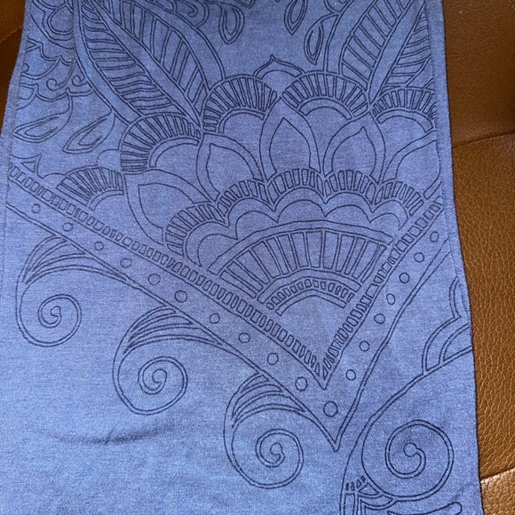 Lucky Brand 🍀 Lounge Pants - Slate Blue - Size L - Scroll Design - Picture 2 of 5